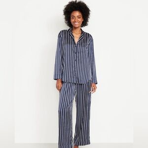 Striped Satin Pajamas Pant Set For Women, Old Navy, Sz. XS